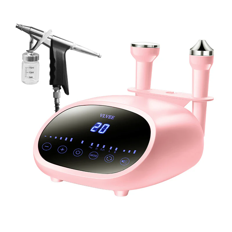 3 in 1 Ultrasonic High Frequency Vibration Facial Eyes Massager Deep Cleansing Nutrition Introduction Oxygen Injection Spray Gun - Image 7
