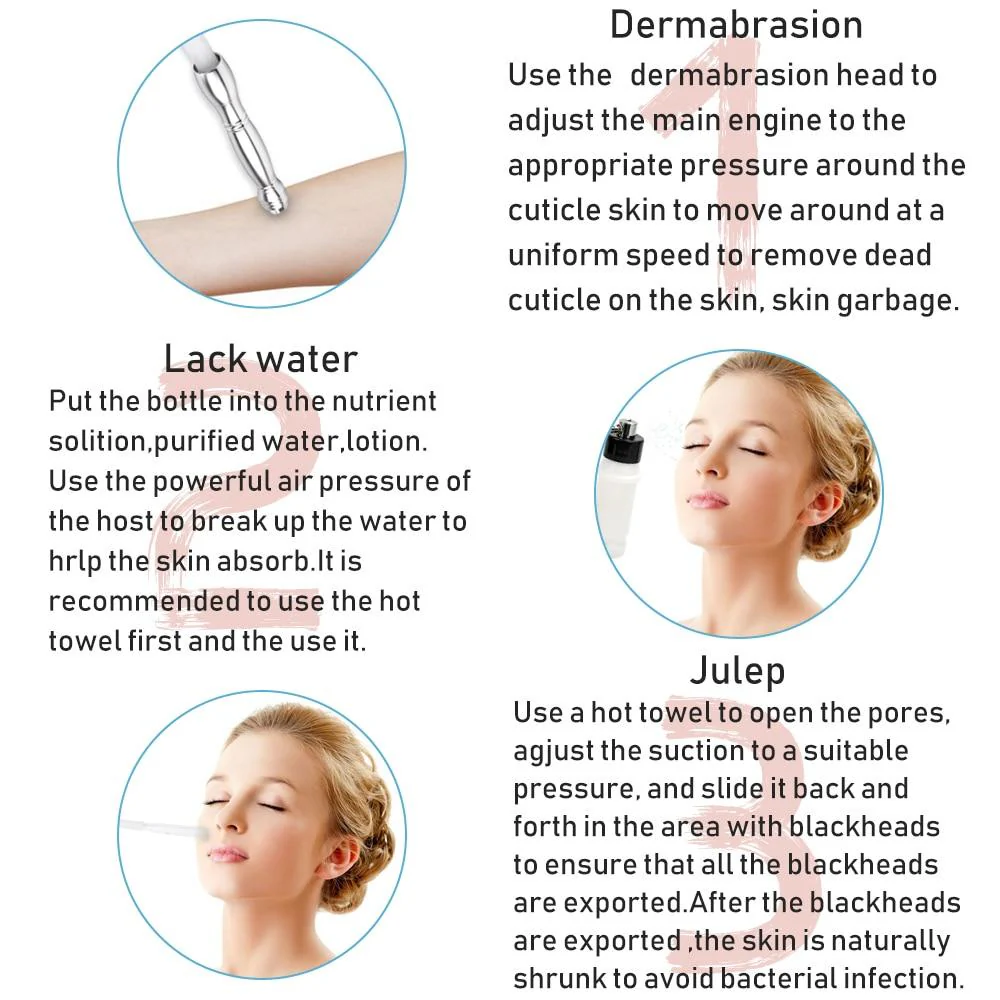 3 in 1 Diamond Microdermabrasion Peel Machine Water Spray Exfoliation Dermabrasion Machine Removal Wrinkle Facial Peeling For SPA - Image 10