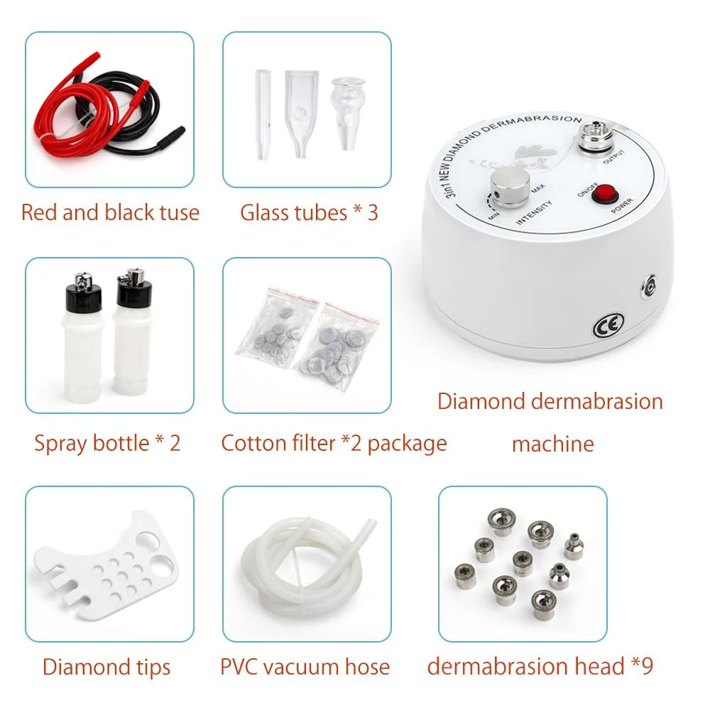 3 in 1 Diamond Microdermabrasion Peel Machine Water Spray Exfoliation Dermabrasion Machine Removal Wrinkle Facial Peeling For SPA - Image 4