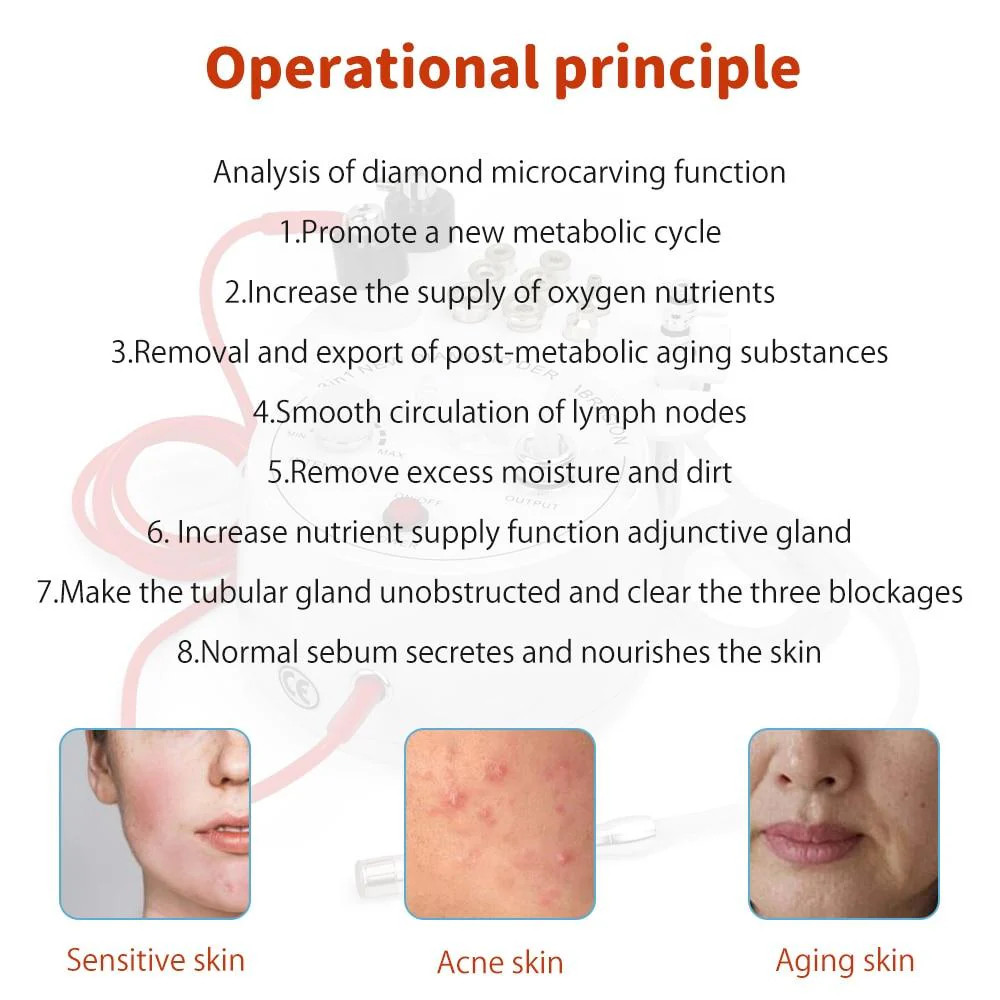 3 in 1 Diamond Microdermabrasion Peel Machine Water Spray Exfoliation Dermabrasion Machine Removal Wrinkle Facial Peeling For SPA - Image 8