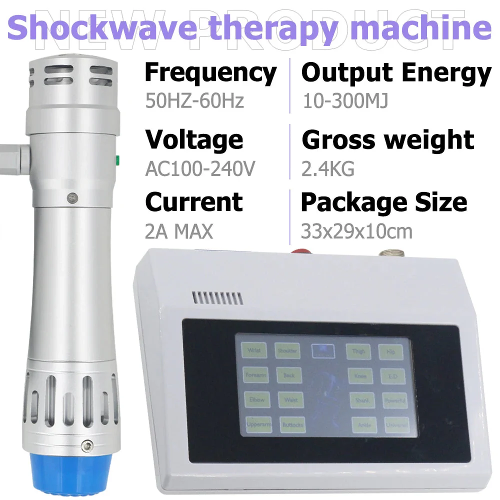 300MJ Professional Shock Wave Therapy Machine For Effective ED Treatment And Knee Pain Relief Physiotherapy Shockwave Massager - Image 4