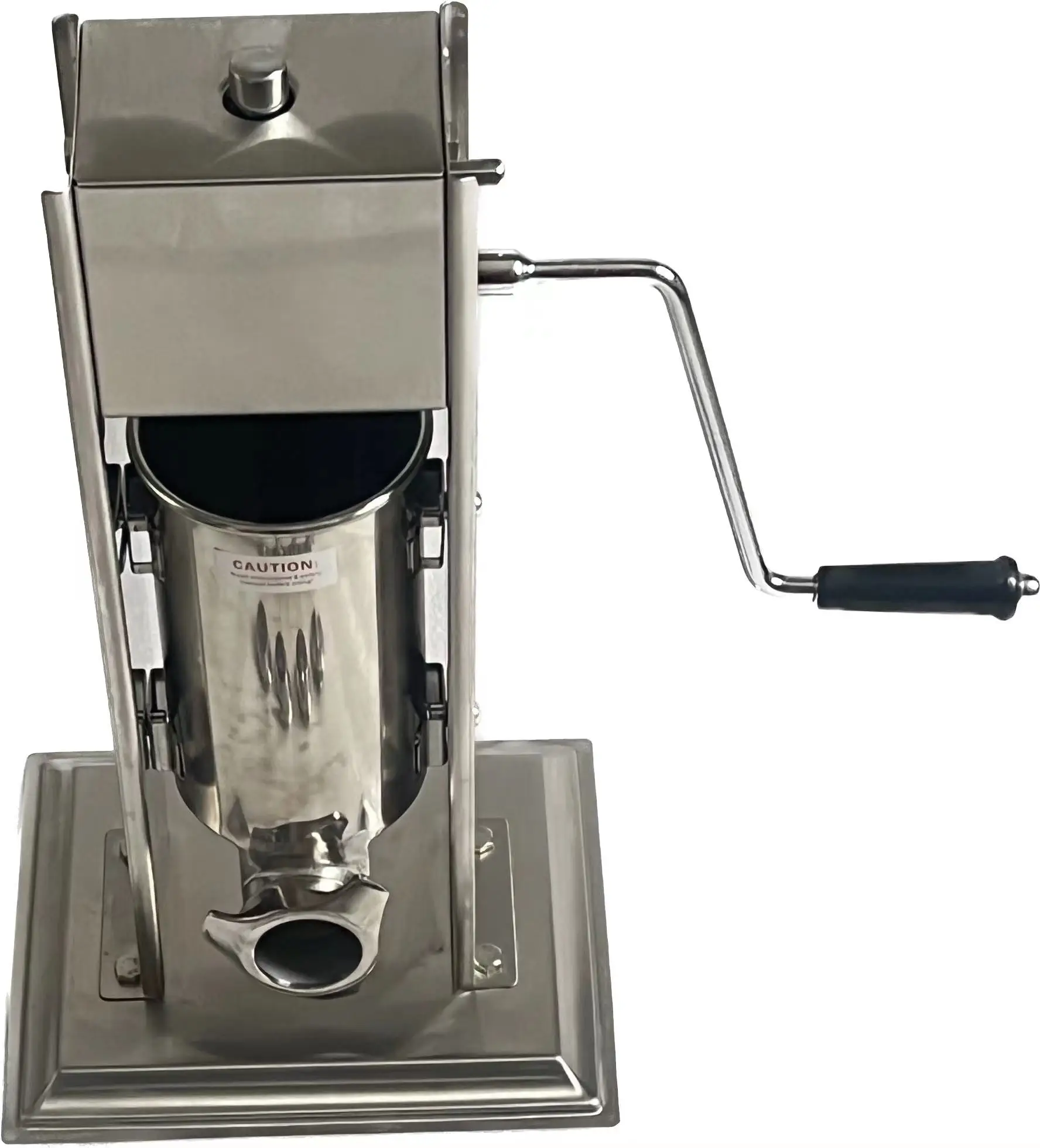 304 stainless steel 3L Manual Churros Maker Machine with 3 size nozzles 2 in 1 sausage stuffer - Image 4