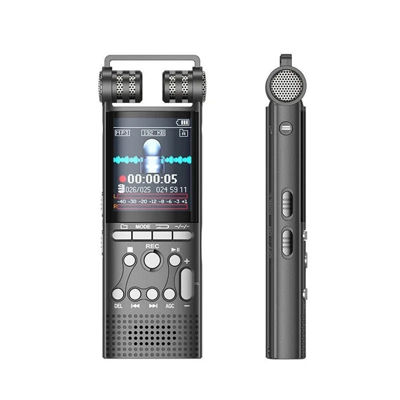 32GB Recorder Metal Conference Digital HiFi Definitions Recording Noise Reduction 1536Kbps Line In Record Sound TF Card Dual MIC - Image 3