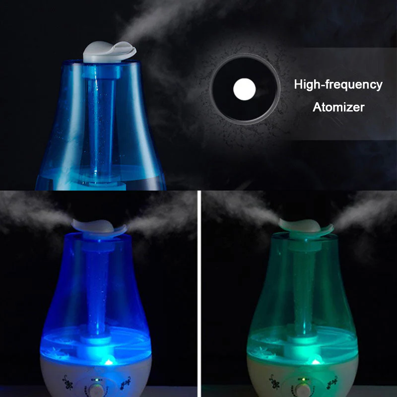3L Ultrasonic Air Humidifier 360° Double Sprayers Big Mist Volume Fog Mist Maker Essential Oil Diffuser - Image 3