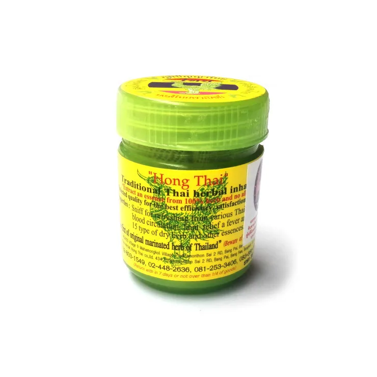 4 Pieces Thai Herbal Inhalant Inhaler, Hong Thai Traditional , Nose flow carsick refreshing Refreshing Essences