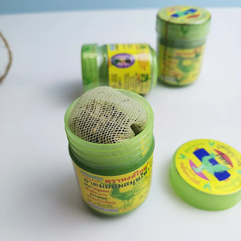 4 Pieces Thai Herbal Inhalant Inhaler, Hong Thai Traditional , Nose flow carsick refreshing Refreshing Essences - Image 5