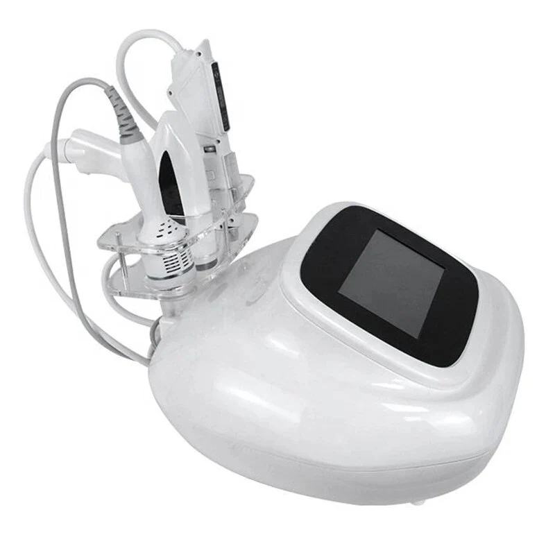 40.68 RF Skin Tightening Vmax Face Lift Needle Free Mesotherapy EMS Skin Rejuvenation Cold Hammer Facial Machine - Image 3