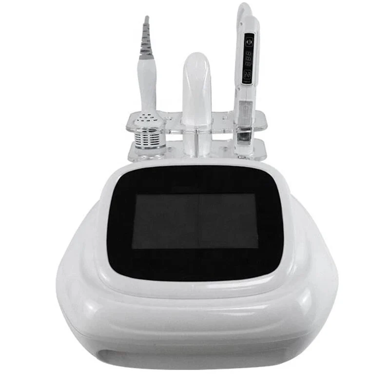 40.68 RF Skin Tightening Vmax Face Lift Needle Free Mesotherapy EMS Skin Rejuvenation Cold Hammer Facial Machine - Image 4