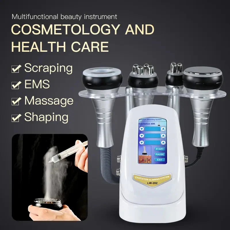 40KHZ 4IN1 Cavitation Ultrasonic Body Slimming Machine RF Beauty Device Facial Massager Skin Tighten Face Lifting Vacuum Suction - Image 5