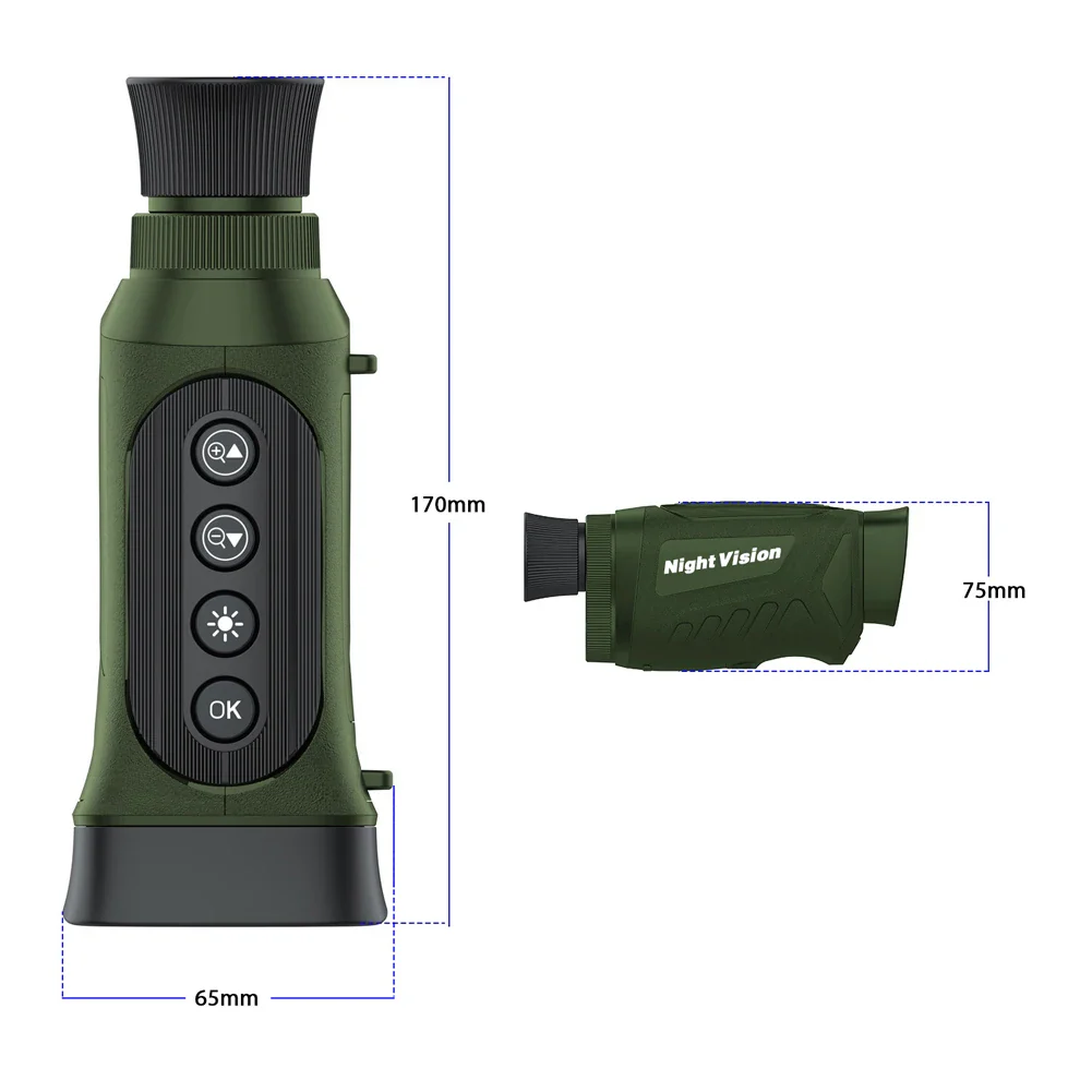 40MP 2.5K Infrared Telescope Digital Night-Vision Monocular 984ft Night-Vision Distance 6X Optical Magnification 8X Digital Zoom - Image 5
