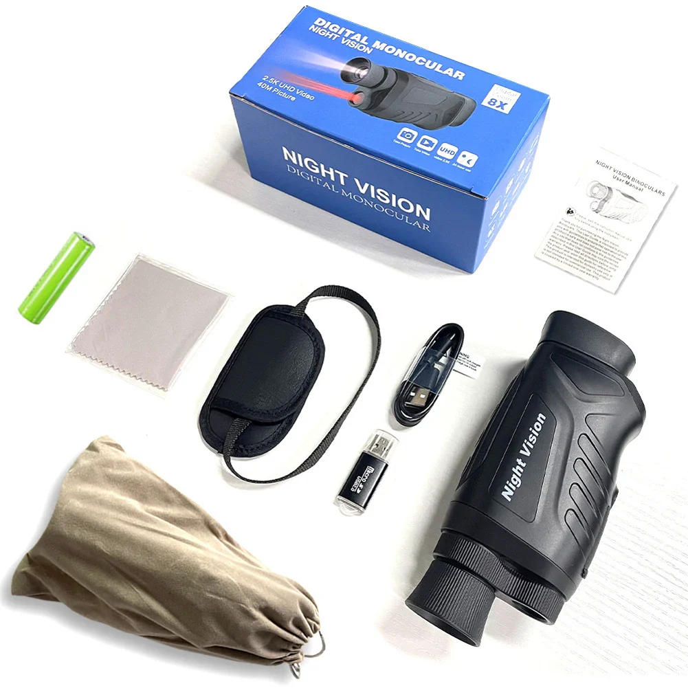 40MP 2.5K Infrared Telescope Digital Night-Vision Monocular 984ft Night-Vision Distance 6X Optical Magnification 8X Digital Zoom - Image 7