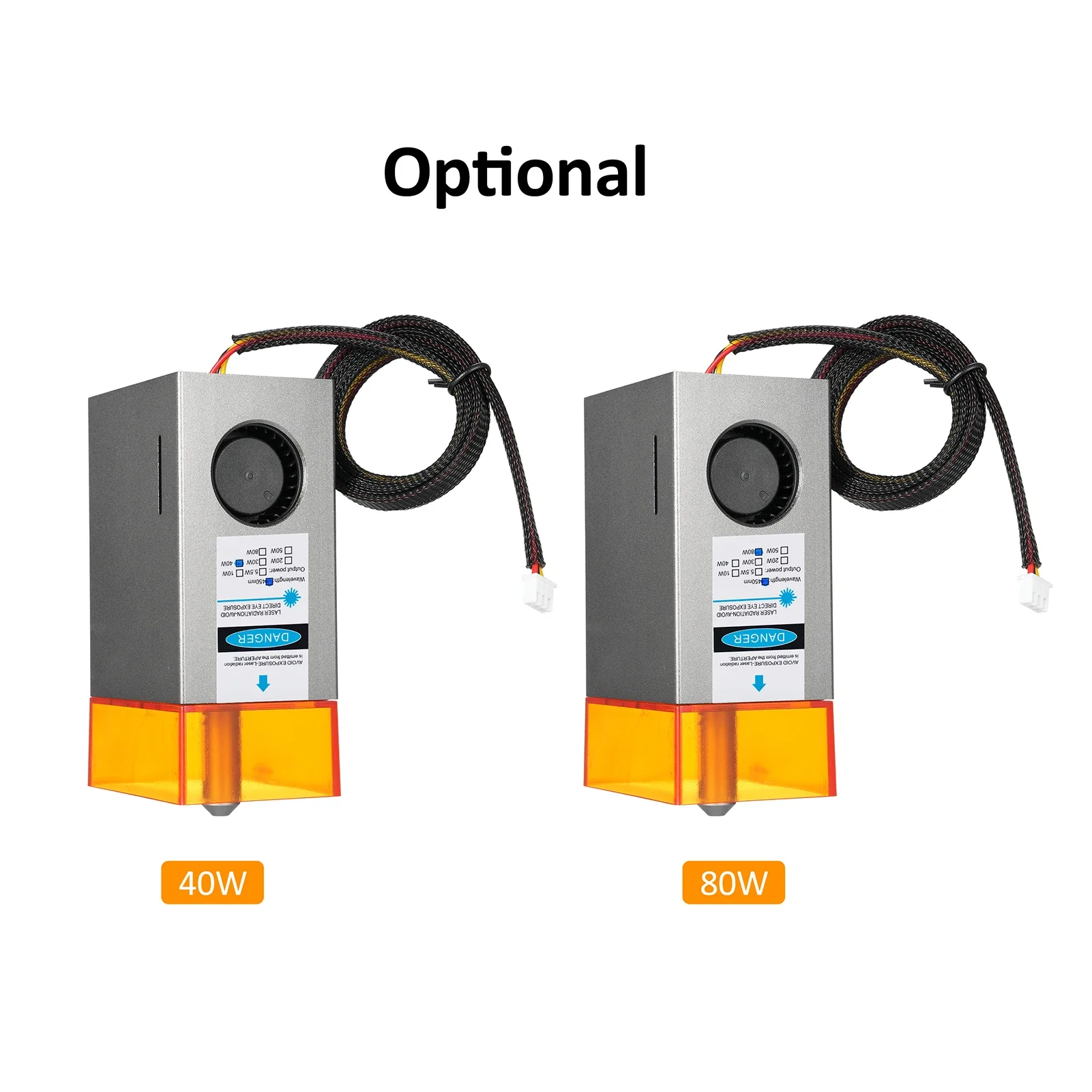 40W/80W Laser Engraving Module Laser Head Module Laser Module Built-in Air Pump with Air Auxiliary Function For woodworking - Image 3