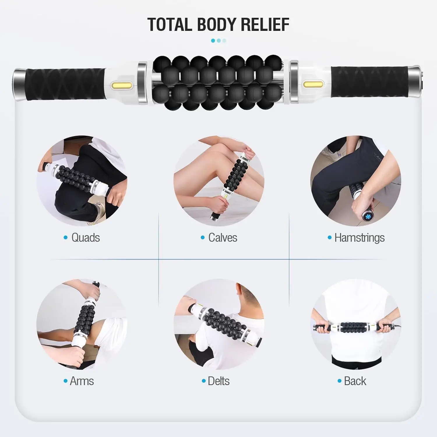 40W Electric Roller for Muscle Body Relaxing High Frequency Rolling Massage Anti-Cellulite Body Shapping Slimming Machine - Image 5