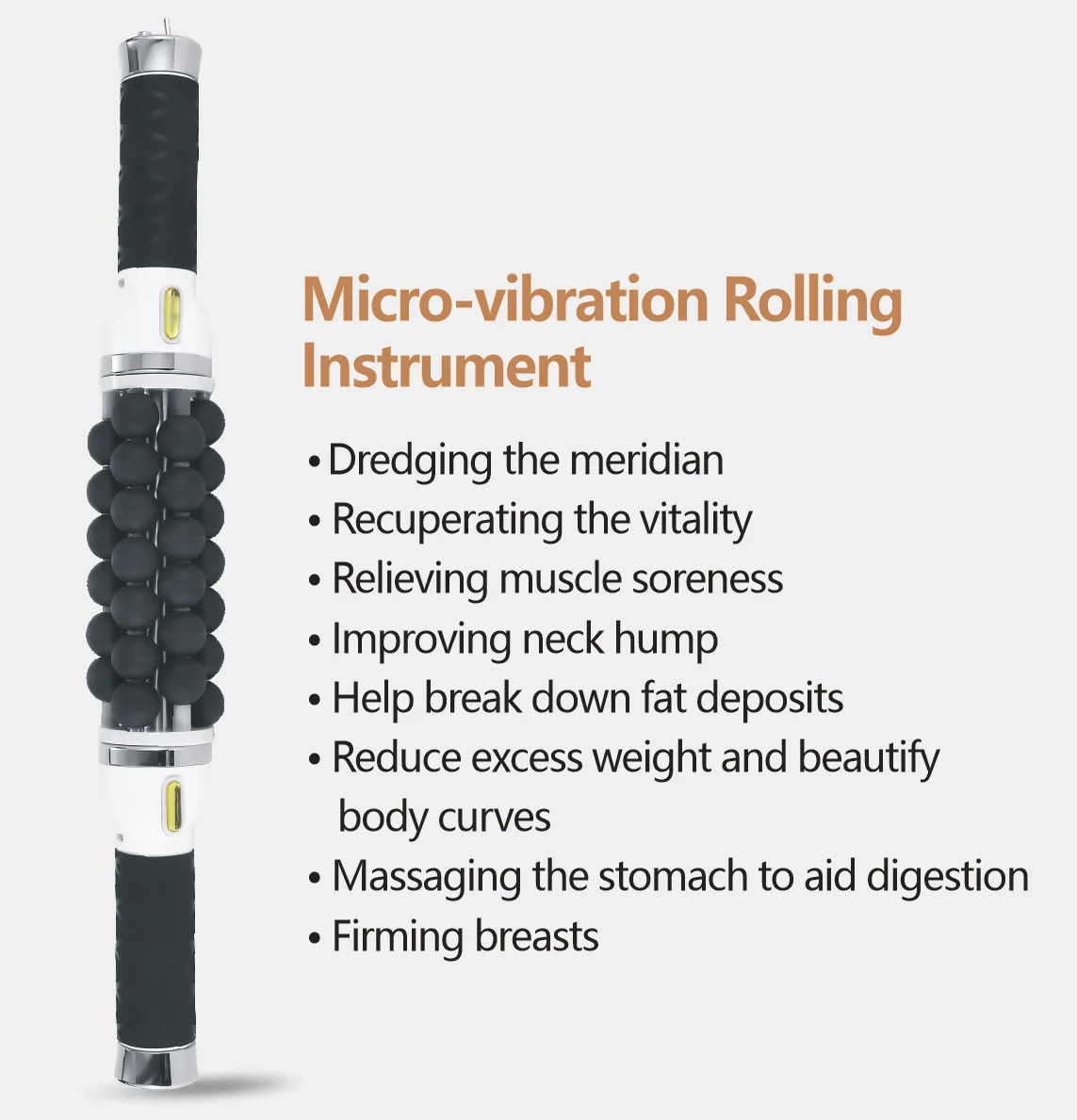 40W Electric Roller for Muscle Body Relaxing High Frequency Rolling Massage Fitness Anti-Cellulite Slimming Machine for Women - Image 3
