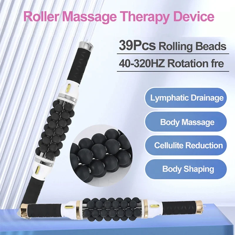 40W Electric Roller For Muscle Body Relaxing High Frequency Rolling Massage Fitness Anti-Cellulite Slimming Machine For Women - Image 2