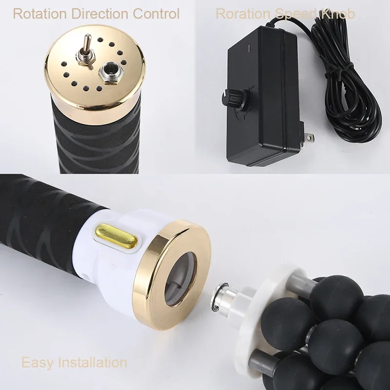 40W Electric Roller For Muscle Body Relaxing High Frequency Rolling Massage Fitness Anti-Cellulite Slimming Machine For Women - Image 4