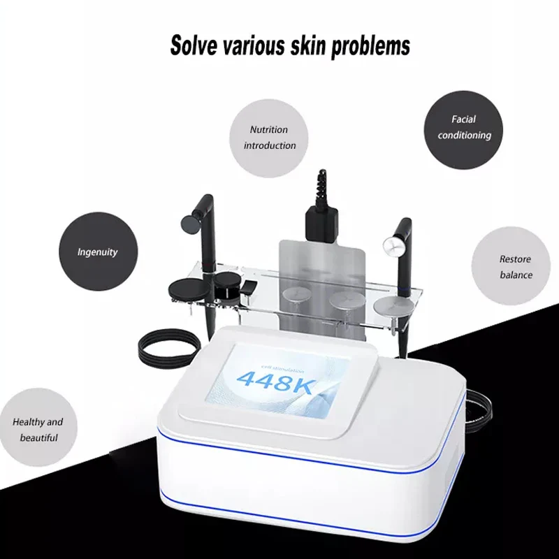 448KHz CET RET Tecar Physical Therapy Physiotherapy Diathermy Pain Management Machine - Image 2