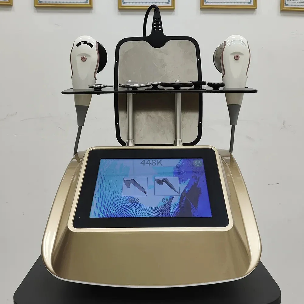 448khz Cet Ret Tecar Therapy Equipment Diathermy Body Shaping Slimming Fat Reduction Massage Weight Loss Machine - Image 4