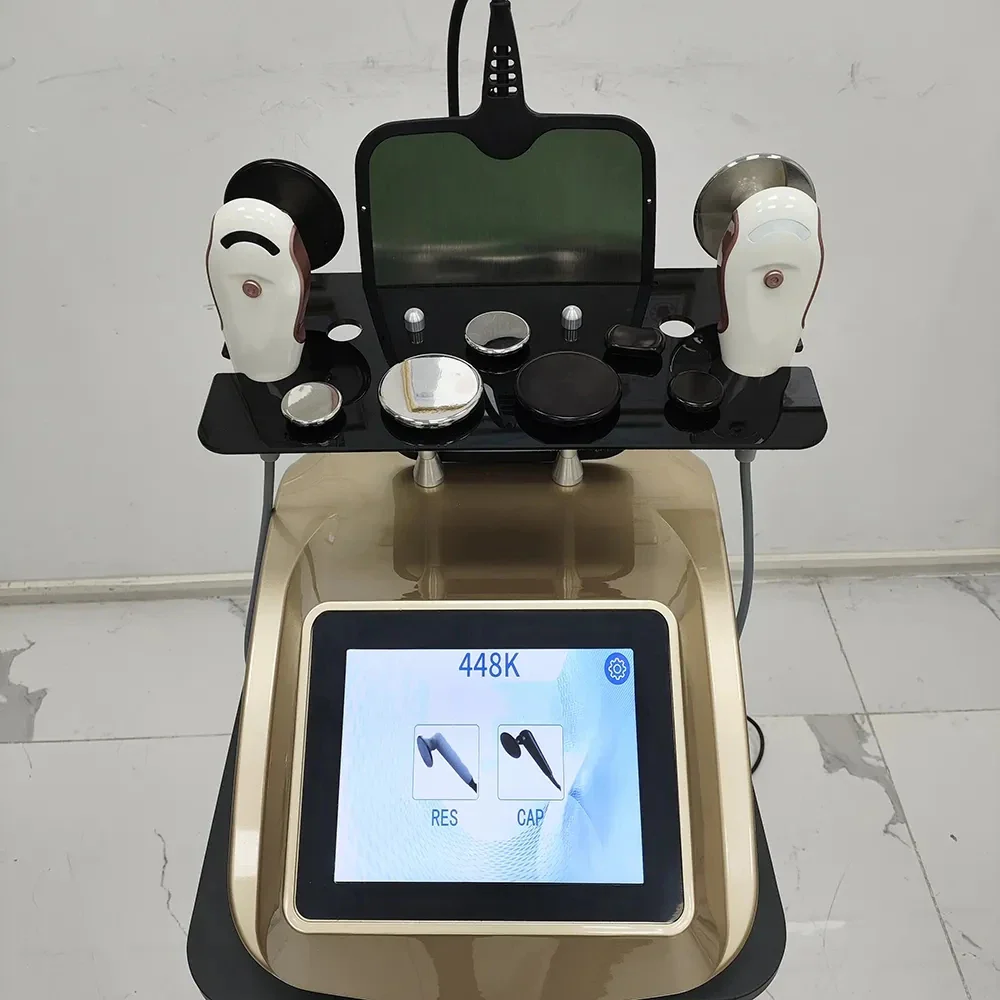 448khz Cet Ret Tecar Therapy Equipment Diathermy Body Shaping Slimming Fat Reduction Massage Weight Loss Machine - Image 5