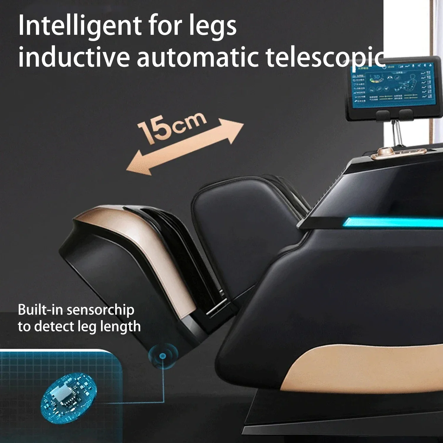 4D SL Airbag Zero Gravity full body Massage Chair Home 3D Office Electric Leg Lift Office Chair Massage Sofa - Image 6