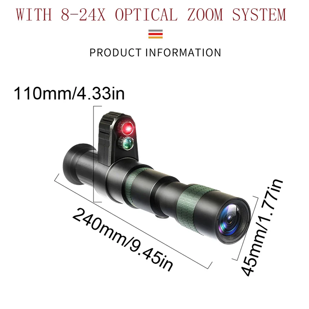 500M Cross Cursor Night Vision Instrument Infrared HD SearchTelescope Set Aiming At Night Vision Hunting Ghost Hunting Equipment - Image 7