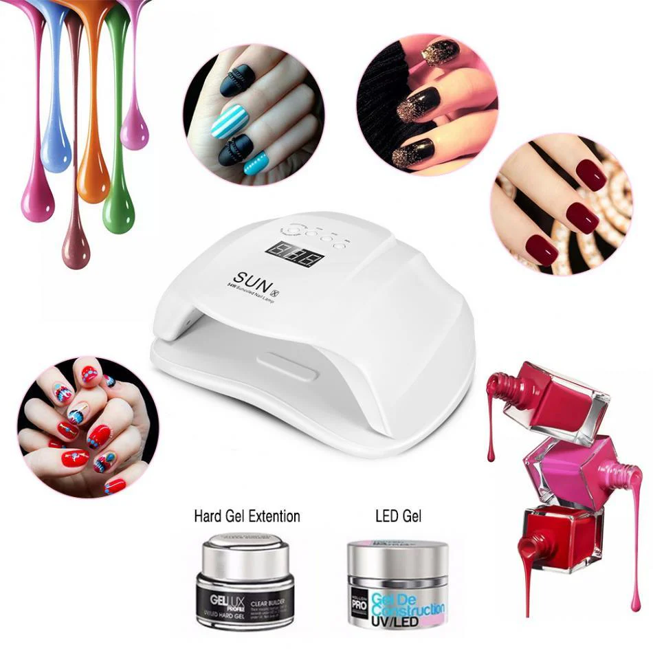 54W SUN X UV LED Nail Lamp Dryer Manicure Machine 36 LEDs Nail Dryer Lamp for Nail Gel Polish Drying Curing with Smart Sensor - Image 6
