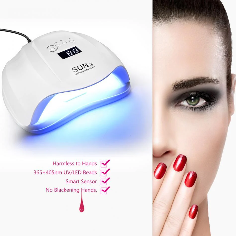 54W SUN X UV LED Nail Lamp Dryer Manicure Machine 36 LEDs Nail Dryer Lamp for Nail Gel Polish Drying Curing with Smart Sensor - Image 7