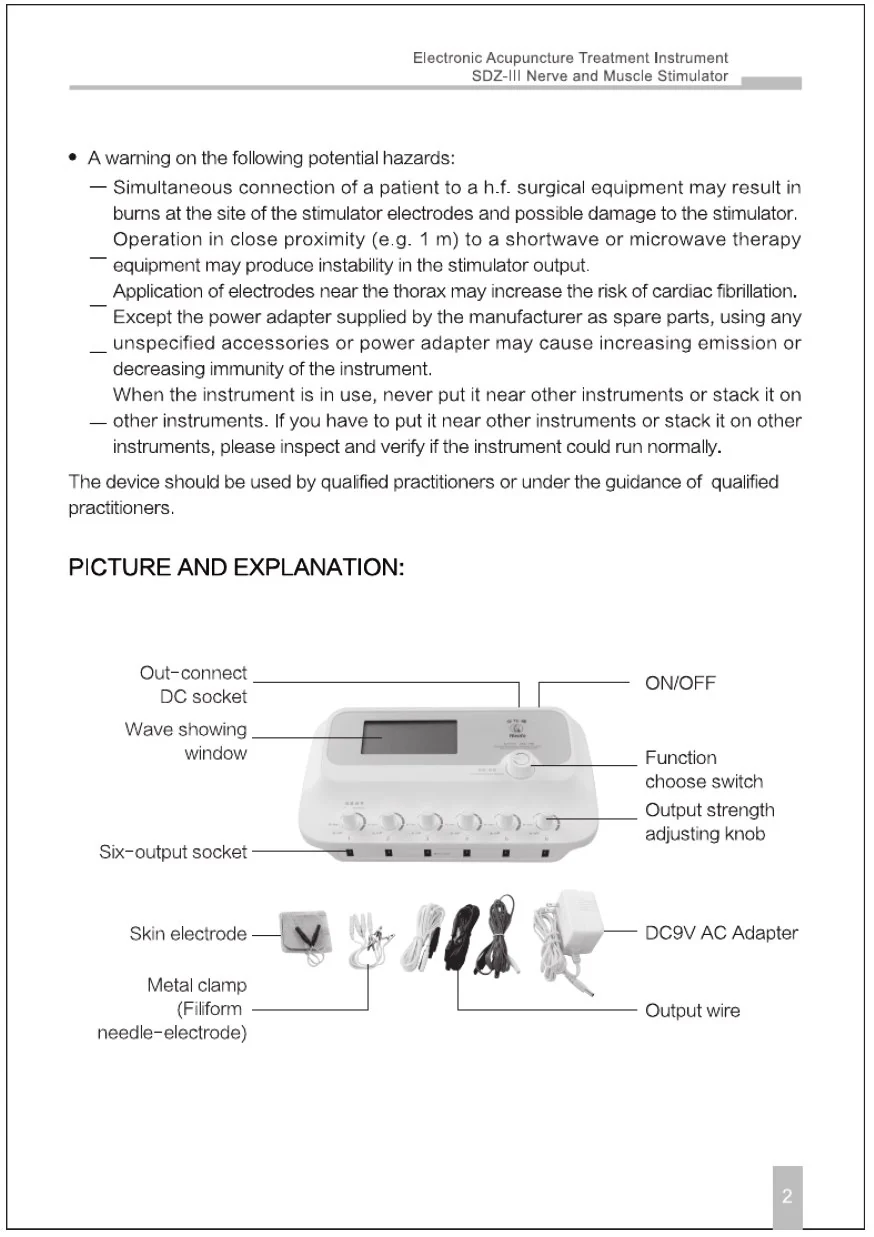 6 Channels Hwato sdz-iii Low-Frequency Electro Acupuncture Stimulator Acupuncture needle for Nerve and muscle - Image 19