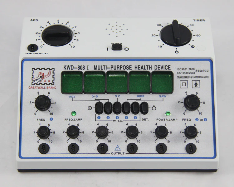 6 Channels Tens UNIT. Multi-Purpose Acupuncture Stimulator Health Massage Device. KWD-808I Electrical nerve muscle stimulator - Image 4