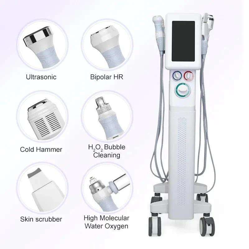 6 in 1 Aqua Hydra Peelin Jet Facial Moisture Facial Skin Care Equipment Oxygen Hydro Microdermabrasion Skin Rejuvenation Machine - Image 3