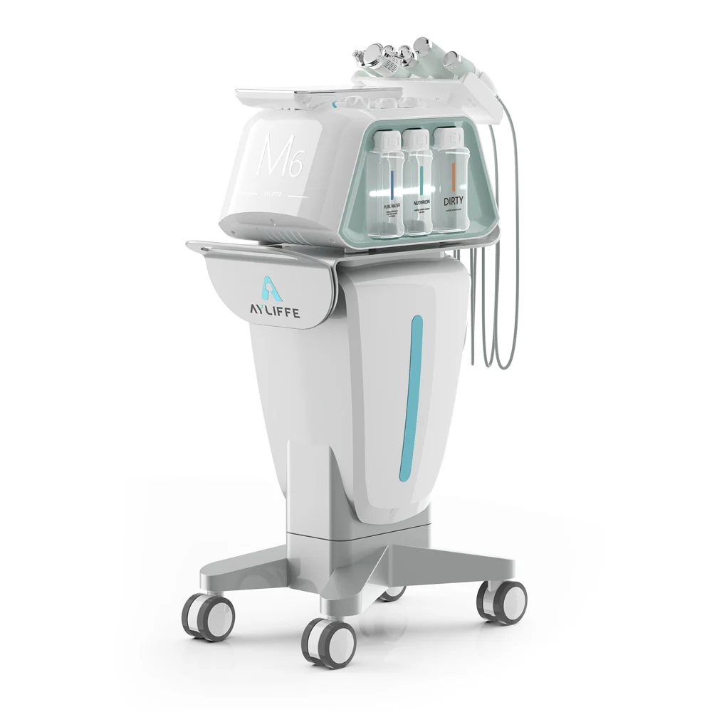 Newest Intelligent 6 IN 1 Facial Hydra Oxygen Microdermabrasion Deep Skin Cleaning Skin Rejuvenation Beauty Machine H2O2 - Image 2