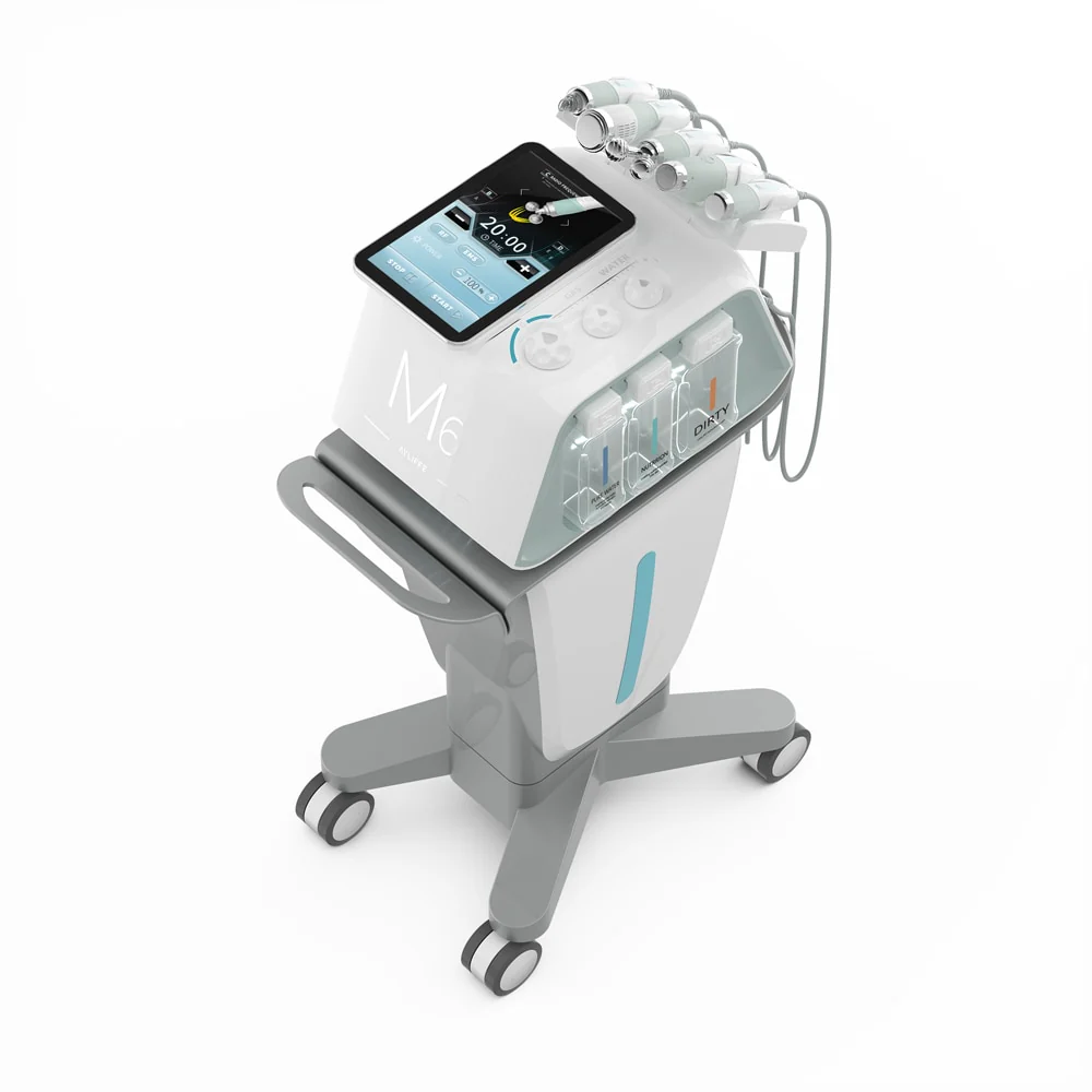 Newest Intelligent 6 IN 1 Facial Hydra Oxygen Microdermabrasion Deep Skin Cleaning Skin Rejuvenation Beauty Machine H2O2 - Image 3