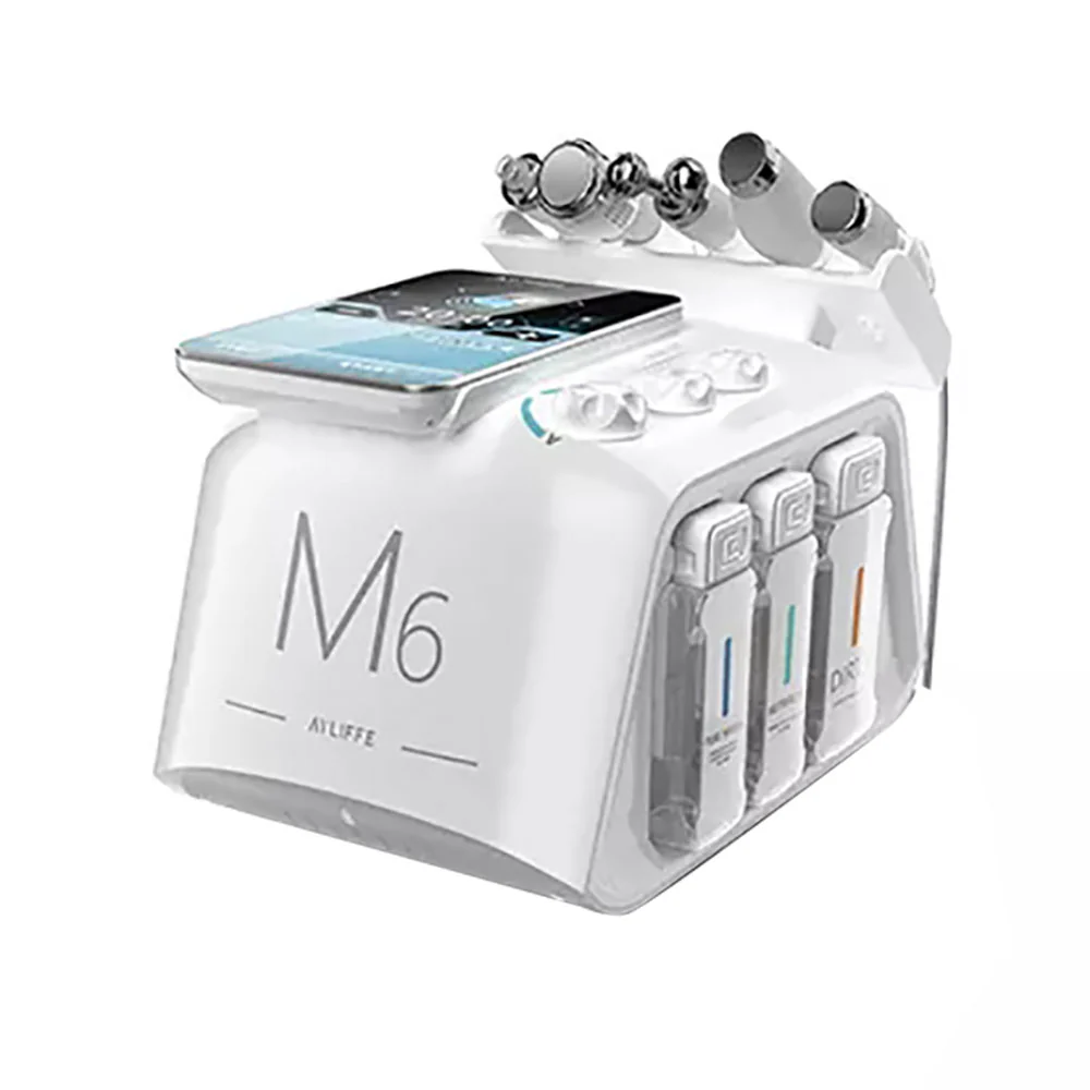 Newest Intelligent 6 IN 1 Facial Hydra Oxygen Microdermabrasion Deep Skin Cleaning Skin Rejuvenation Beauty Machine H2O2 - Image 9