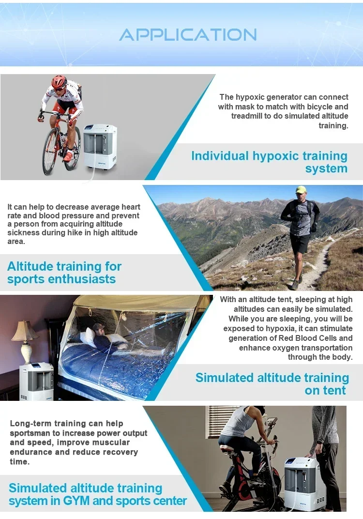 6500 Meters Simulated Altitude Training 8 .5%-19.8% Purity Hypoxic Generator Exercise with Oxygen Therapy - Image 7