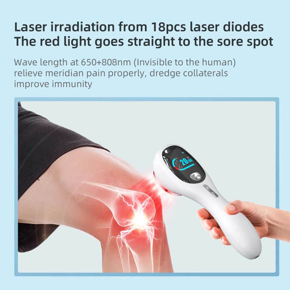 650nm 808nm Laser Red Light Therapy Device Cold Laser Arthritis Physical Therapy Equipment Pain Relief Wound Healing Health Care - Image 5
