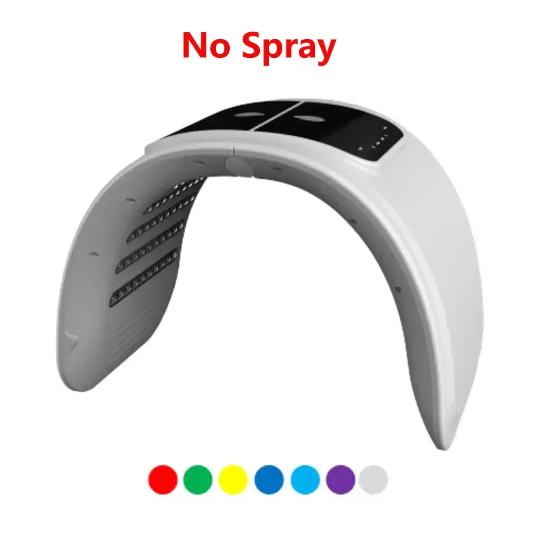 7 Color PDT LED Facial Mask Light Photodynamic Cold Nano Water Sprayer Skin Care Rejuvenation Photon Therapy Lamp Red Blue Light - Image 8