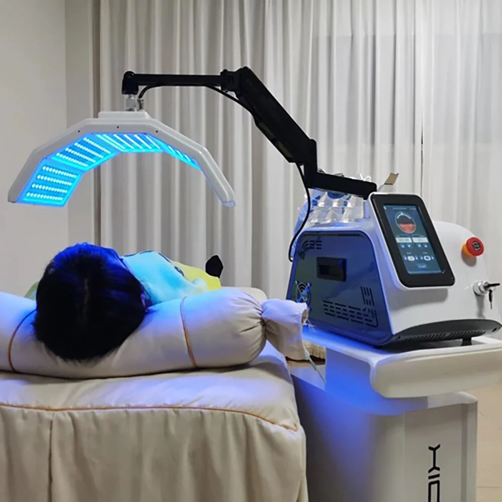 7 Color PDT LED Red Light Therapy Machine Multifunctional Beauty Equipment Face Skin Rejuvenation Hydra Facial Acne Wrinkle LED Facial SPA Light Led Lamp - Image 6