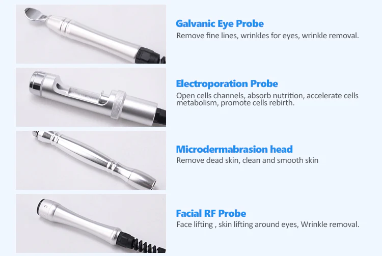 Multi 7 O2 7 in 1 diamond microdermabrasio Micro-current face lifting machine skin whitening wrinkle removal Oxgen jet skin care machine - Image 10