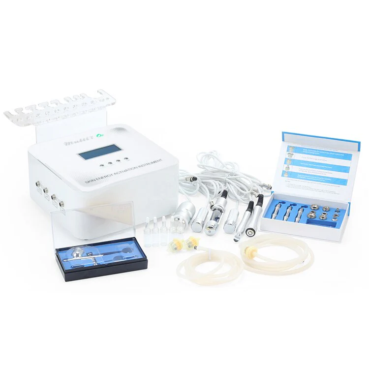 Multi 7 O2 7 in 1 diamond microdermabrasio Micro-current face lifting machine skin whitening wrinkle removal Oxgen jet skin care machine - Image 6