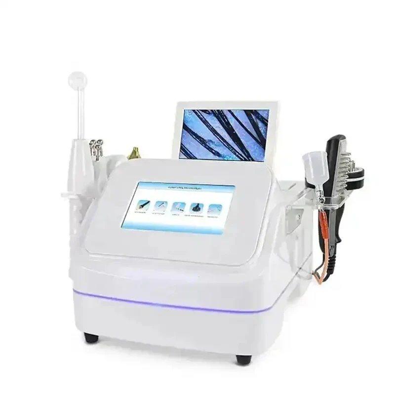 7 In 1 High Frequency Hair Follicle Detection Scalp Treatment Machine Hair Analyze Scalp Care Massage Hair Regrowth Device - Image 4