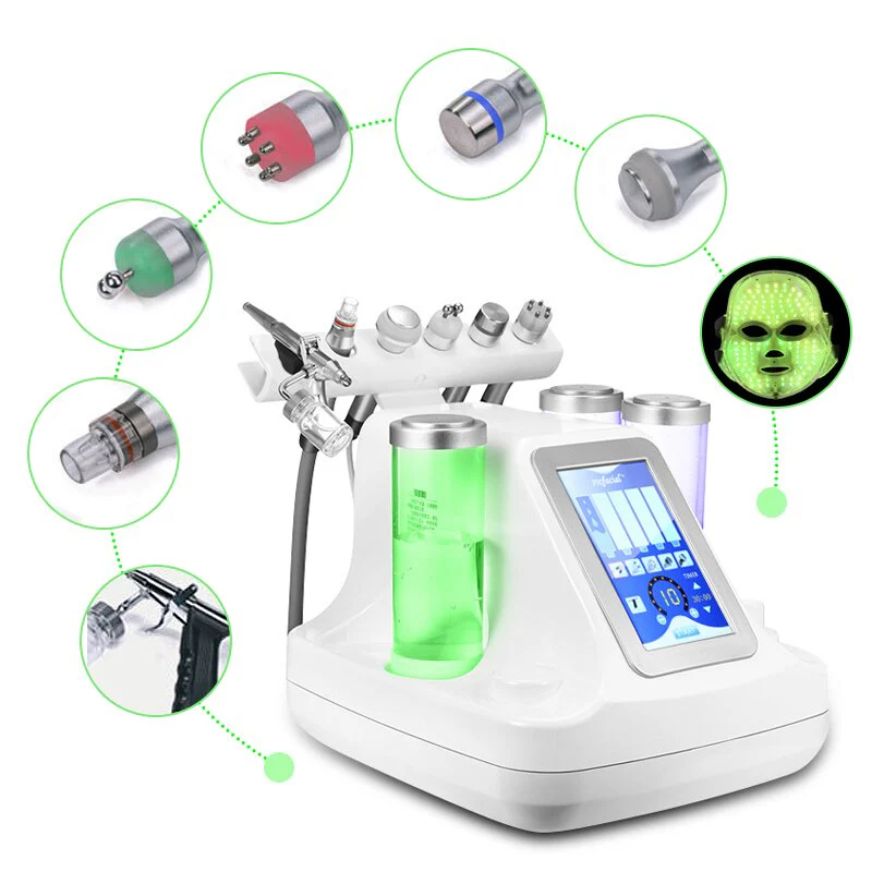 7 in 1 Vacuum Face Cleaning Dermabrasion Hydra Facial Machine Water Oxygen Jet Peel Massage Skin Care Machine RF Beauty Device - Image 3
