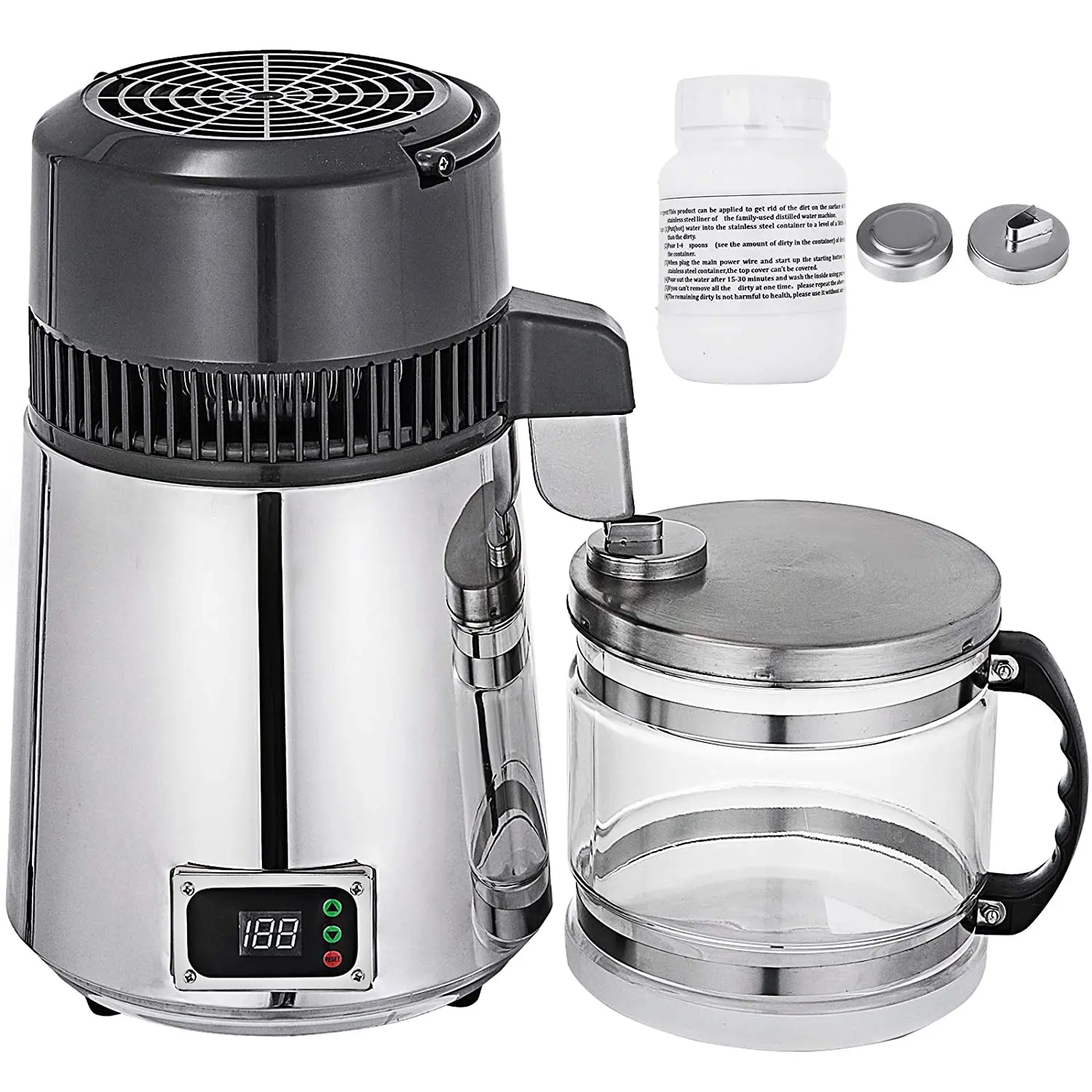 750W 4L Water Distiller Household Distilled Pure Water Machine Distillation Purifier Filter Stainless Steel Water Filter - Image 3