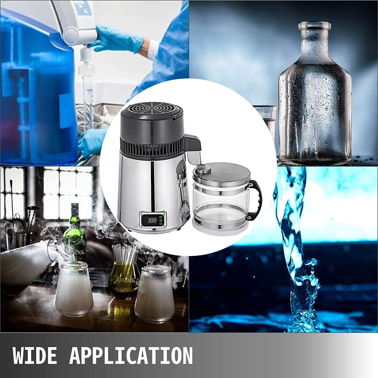 750W 4L Water Distiller Household Distilled Pure Water Machine Distillation Purifier Filter Stainless Steel Water Filter - Image 5