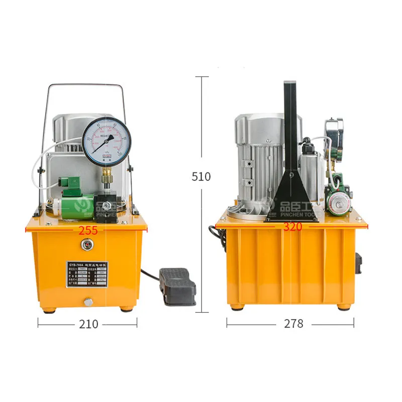 750W Electric Hydraulic Pump Ultra High Pressure Electric Pump Hydraulic Oil Station High Pressure Oil Pump - Image 6