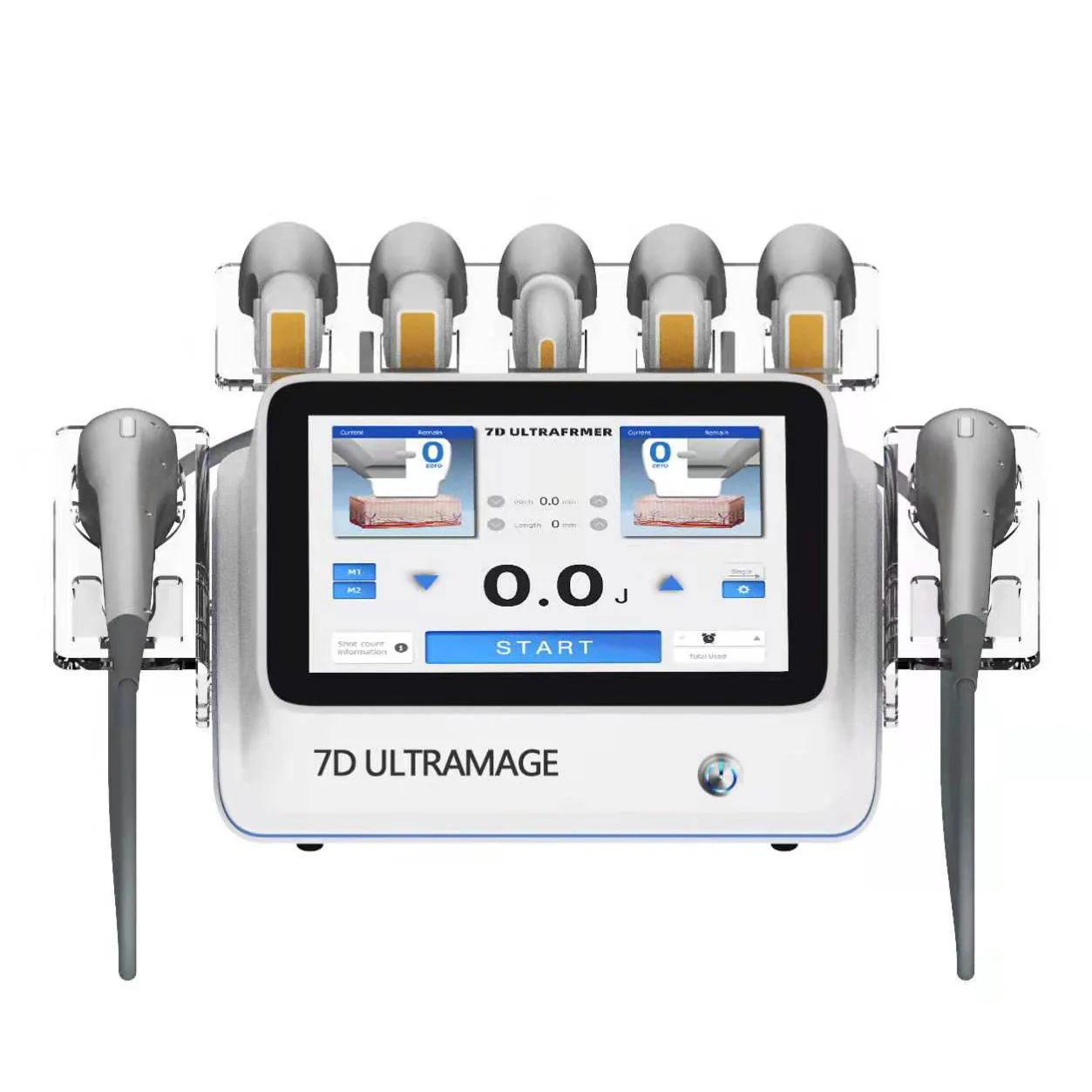 Newest 7D ULTRAMAGE HIFU Face Lifting Anti-wrinkle Fat Removal Machine Body Face 7 Head 30000 ShotsTreatment Effective - Image 2