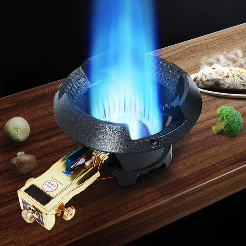 8#/10# commercial high-pressure gas stove single-hole high-pressure liquefied gas stove for hotel restaurants - Image 2