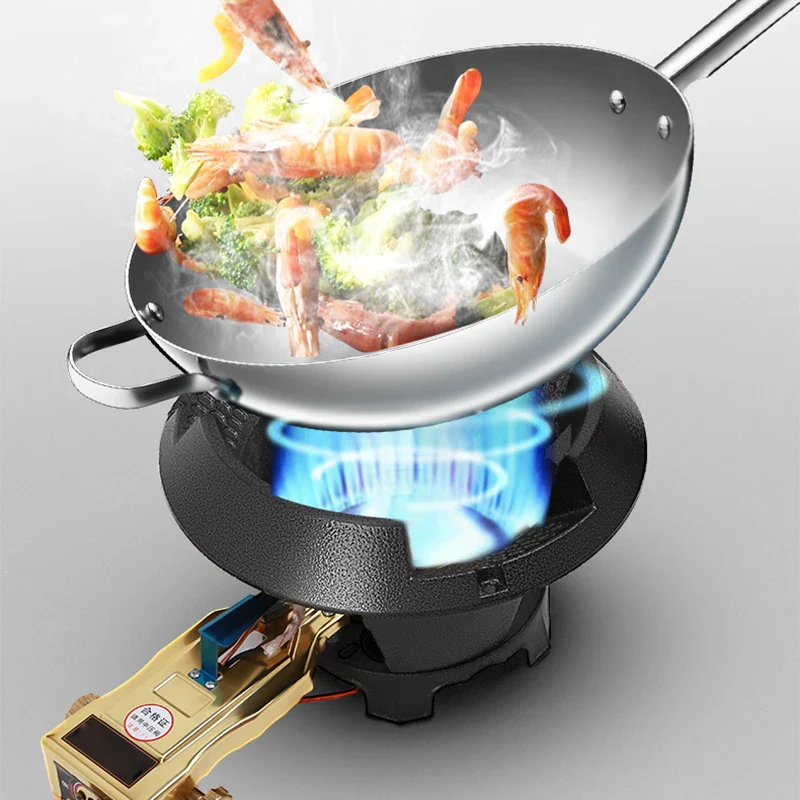 8#/10# commercial high-pressure gas stove single-hole high-pressure liquefied gas stove for hotel restaurants - Image 3