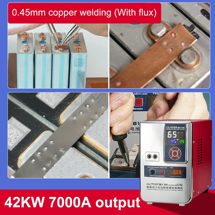 811H Iron Lithium Power Battery Aluminum to Copper Battery Spot Welding Machine Large Unit Aluminum to Nickel Welding Equipment - Image 3