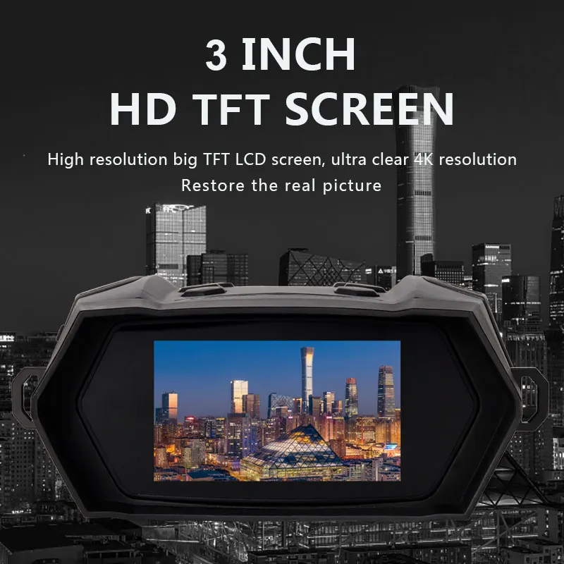 8X 600M Full Dark IR Z555 Night Vision Telescope Binoculars Camera with 4K Ultra-high-definition TFT Screen for Hunting Camping - Image 2