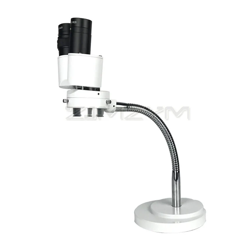 8X Stereo Microscope with LED Light Binocular Stereo Microscope Adjustable Hose for Dentist Oral Soldering PCB Repair Tool RX-6D - Image 3